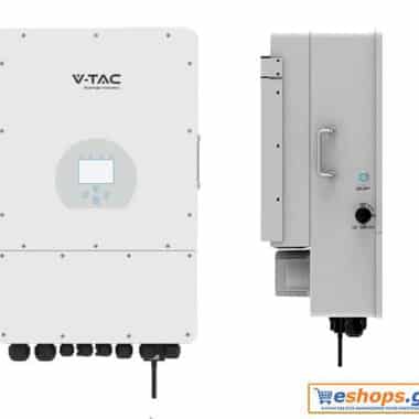 Τριφασικός Υβριδικός Inverter On/Off-Grid 10KW V-TAC SUN-10K-SG04LP3-EU με οθόνη LCD IP65 11542